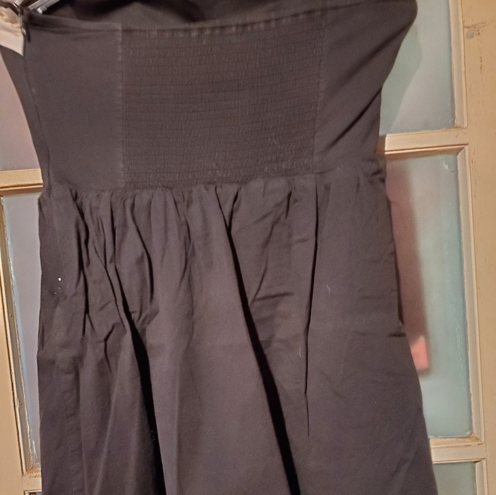 Hot topic Black Tie Strapless Dress SZ M - Picture 2 of 3